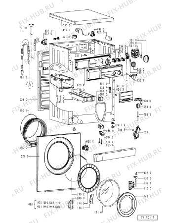 Схема №2 AWM 725/WP с изображением Обшивка для стиралки Whirlpool 481945328289