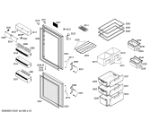 Схема №2 KG36VA72 с изображением Дверь морозильной камеры для холодильника Siemens 00686782