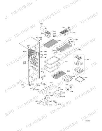 Схема №4 WTE 5243 A+ NFX с изображением Ветродув для холодильника Whirlpool 482000093010