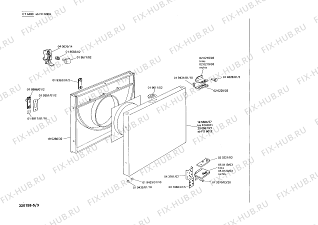 Схема №5 CT4480 с изображением Кнопка для сушки Bosch 00019571
