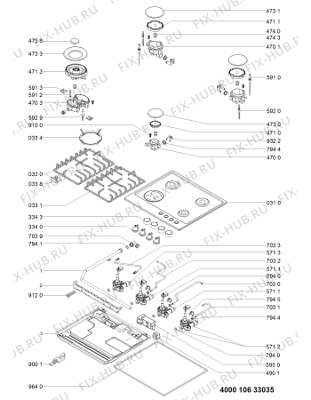 Схема №1 HBTL50G (F093487) с изображением Наставление для плиты (духовки) Indesit C00382075