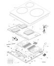 Схема №1 KIC633CF (F088377) с изображением Керамическая поверхность для плиты (духовки) Indesit C00373031