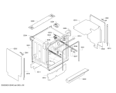 Схема №4 DI260130 с изображением Передняя панель для электропосудомоечной машины Bosch 00674694