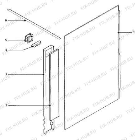 Взрыв-схема плиты (духовки) Zanussi HC9617 - Схема узла H10 Outer Frame