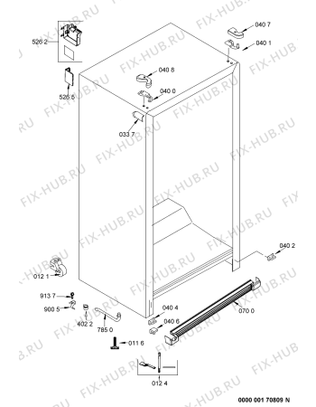 Схема №8 20RA D1 A+ SF с изображением Дверца для холодильной камеры Whirlpool 481241610702