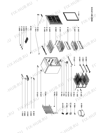 Схема №1 AFB 815 с изображением Вложение для холодильника Whirlpool 481244229217