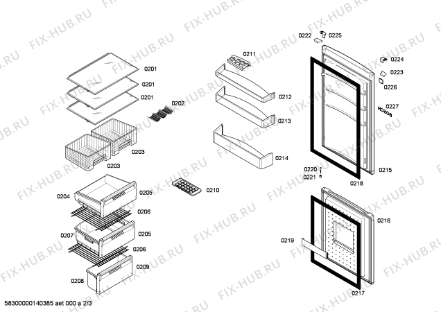 Схема №3 KGH33V63GB с изображением Контактная пленка для холодильника Bosch 00669748
