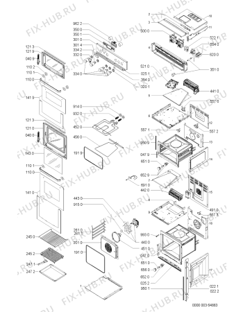 Схема №1 AKZ161IX03 (F091127) с изображением Инструкция по эксплуатации для духового шкафа Indesit C00364638