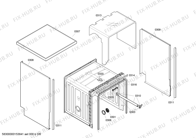 Схема №6 SE24E832EU с изображением Кнопка для посудомойки Siemens 00427241