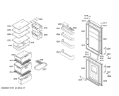 Схема №4 KG39NX03 с изображением Дверь морозильной камеры для холодильной камеры Siemens 00680140