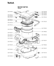 Схема №1 RK705138/79B с изображением Блок управления для электропароварки Tefal SS-995042