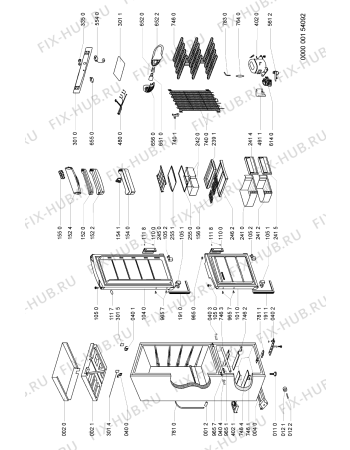 Схема №1 ARC55518 (F091990) с изображением Наставление для стиралки Indesit C00359349