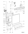 Схема №2 GSF 1411 WS с изображением Панель для посудомоечной машины Whirlpool 481245372091