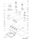 Схема №1 AKT 414/NB с изображением Трубка подачи газа для духового шкафа Whirlpool 481010654625