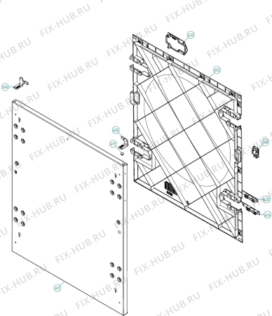 Взрыв-схема стиральной машины Asko W6984 FI RU   -Titanium (369434, WM70.3) - Схема узла 06