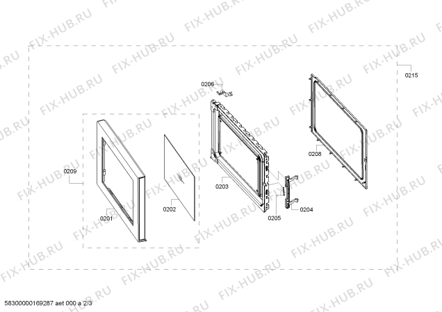 Схема №3 H56G20N0GB с изображением Панель для микроволновки Bosch 00745187