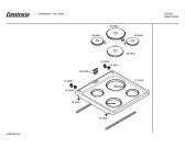 Схема №6 CH540S2 LOGO 540 с изображением Ручка управления духовкой для плиты (духовки) Bosch 00167100