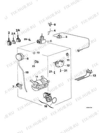 Взрыв-схема стиральной машины Zanussi TL853C - Схема узла Electrical equipment