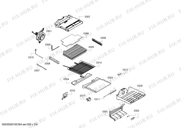 Схема №4 KGF39PW3OR BOSCH с изображением Дверь для холодильной камеры Bosch 00718608