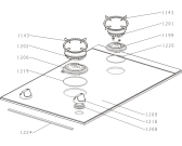 Схема №2 GC32TB (324551) с изображением Перекрытие для плиты (духовки) Gorenje 329265
