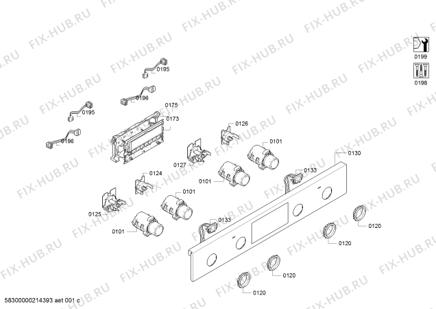 Взрыв-схема плиты (духовки) Bosch MBG5787S0A - Схема узла 02