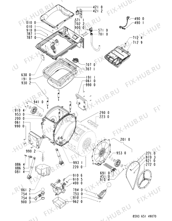 Схема №2 AWE 6517/P с изображением Микромодуль для стиральной машины Whirlpool 480111103537