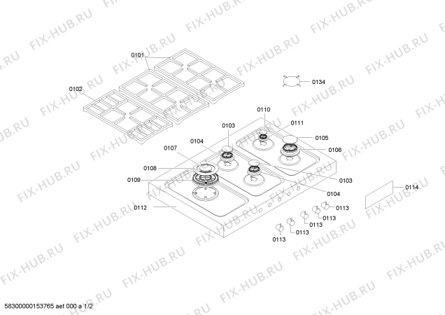 Схема №2 SOM123301I с изображением Рассекатель горелки для духового шкафа Bosch 00481845