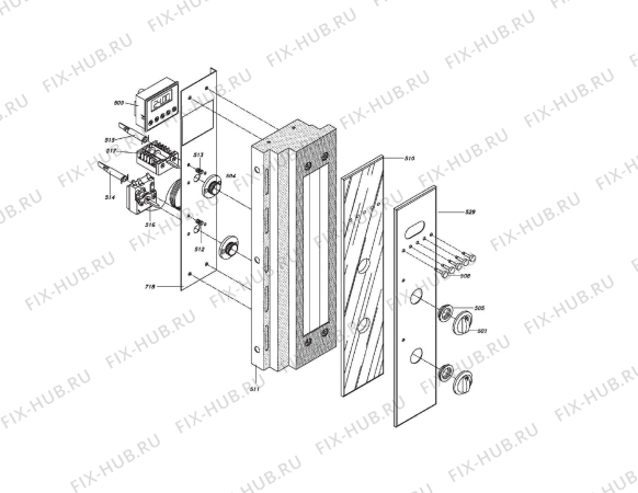 Схема №4 DMFPS901 с изображением Изоляция для плиты (духовки) DELONGHI 1260000105