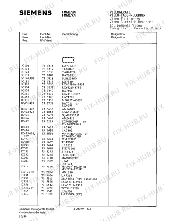 Схема №13 FM617K4 с изображением Блок питания для видеотехники Siemens 00755459