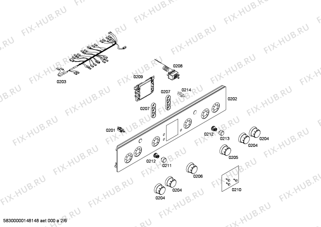 Схема №6 HP34W510J с изображением Изоляция для плиты (духовки) Bosch 00685262