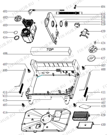 Взрыв-схема посудомоечной машины Gorenje GS62010WUK (588562, WQP12-7605V) - Схема узла 04