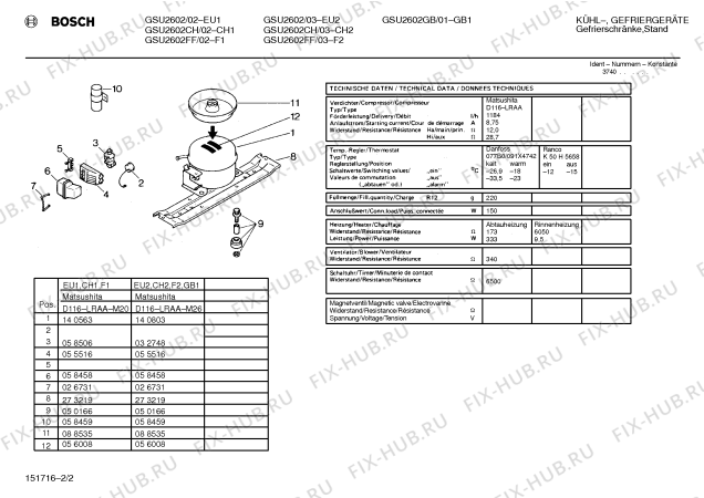 Взрыв-схема холодильника Bosch GSU2602GB - Схема узла 02