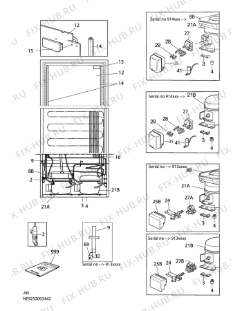 Взрыв-схема холодильника Electrolux ERB33200W8 - Схема узла C10 Cold, users manual