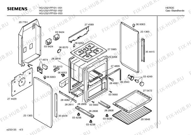 Схема №4 HG12321PP с изображением Инструкция по эксплуатации для духового шкафа Siemens 00524485