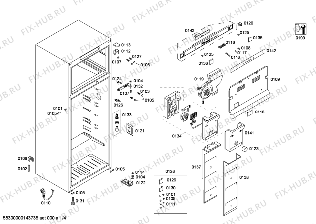 Схема №4 3FFP3767 с изображением Дверь для холодильной камеры Bosch 00248535