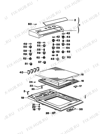 Взрыв-схема стиральной машины Zanussi WJ1318V - Схема узла Command panel 037