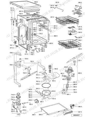 Схема №2 ADP 6746 WH с изображением Панель для посудомойки Whirlpool 481245373296