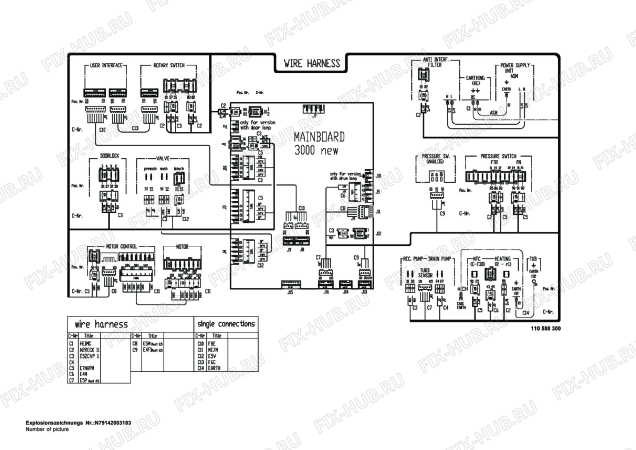 Взрыв-схема стиральной машины Zanussi Electrolux ZWF1850 - Схема узла Control 113