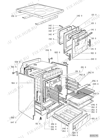 Схема №2 SLZK 4690 WS с изображением Керамическая поверхность для духового шкафа Whirlpool 481945058129