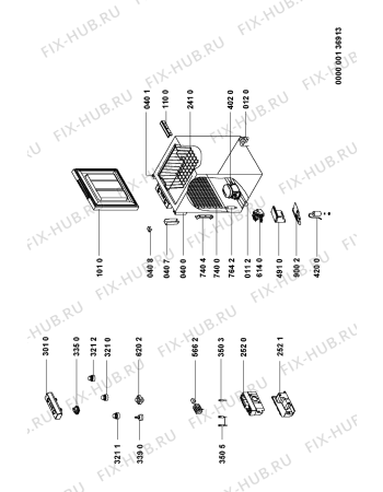 Схема №1 AFG 6100-B с изображением Сосуд для холодильника Whirlpool 481241848838