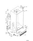 Схема №12 KGN 7070/IN с изображением Часть корпуса для холодильника Whirlpool 481246088249