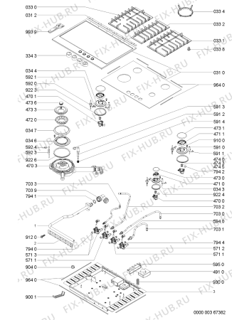 Схема №2 KHGH7510I (F091736) с изображением Горелка для электропечи Indesit C00328722