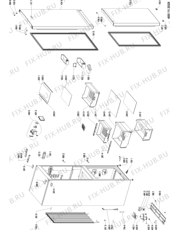 Схема №1 KR 19F3 T0 A++ WS с изображением Крышка Whirlpool 481010553122