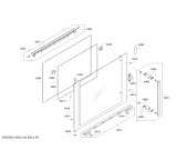 Схема №6 HBA77S651E с изображением Передняя часть корпуса для плиты (духовки) Bosch 00673110