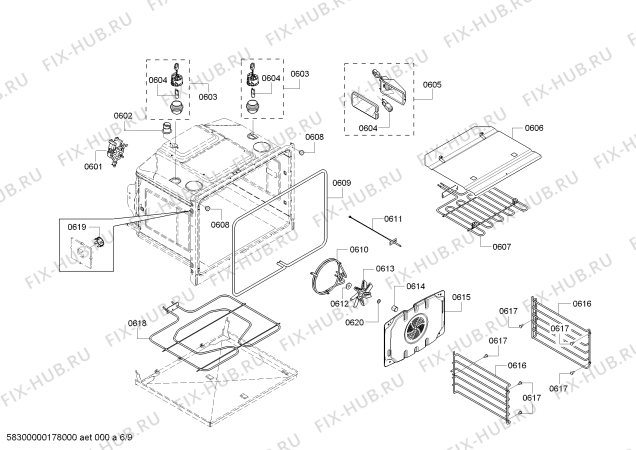 Схема №7 MED272JS с изображением Кабель для плиты (духовки) Bosch 00659204