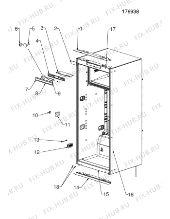 Взрыв-схема холодильника Electrolux EK24211RESW - Схема узла Electrical equipment 268