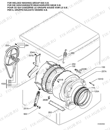Взрыв-схема стиральной машины Fors WA1251 - Схема узла Functional parts 267