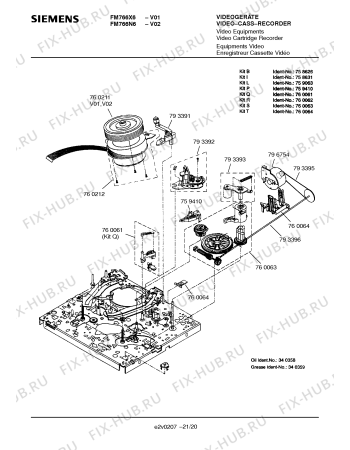 Схема №21 FM766X6 с изображением Сервисная инструкция для телевизора Siemens 00535680