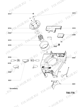 Схема №4 ADU 602 W с изображением Дымоход для вытяжки Whirlpool 481253049245