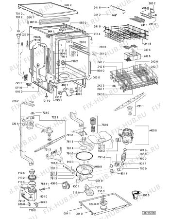 Схема №2 ADP 6839 WH с изображением Обшивка для посудомоечной машины Whirlpool 480140100773